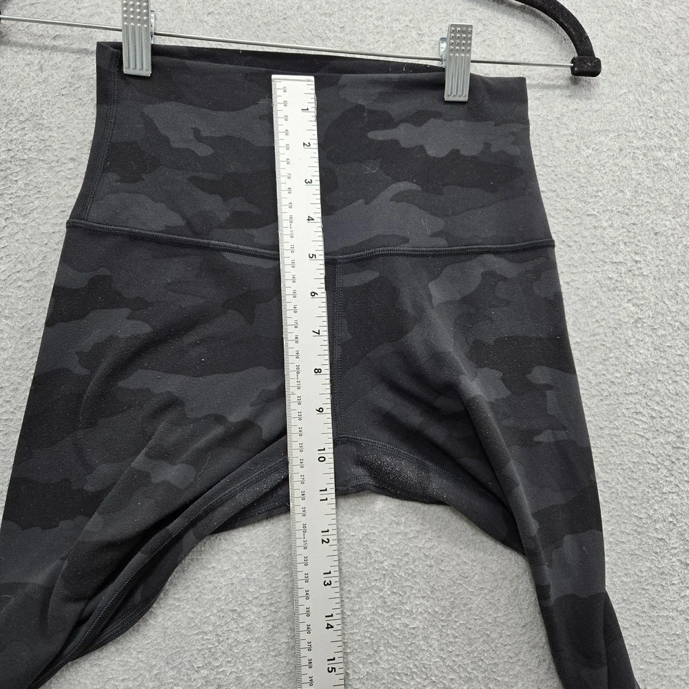 Lululemon Women Activewear Pants 4 Black Align Legging Camouflage Yoga